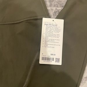 LULULEMON ALIGN HR PANT 25” DKOV